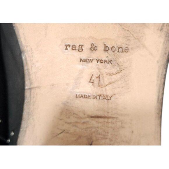 Rag & Bone Willow Stud Leather Boots In Black Size EU 41/US 11 - Picture 12 of 16